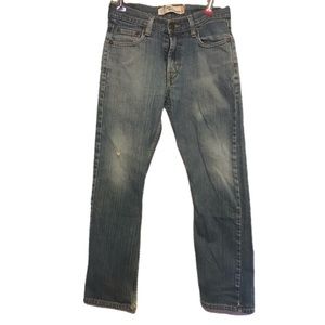 Levi’s 514 slim straight women 27 distressed jeans